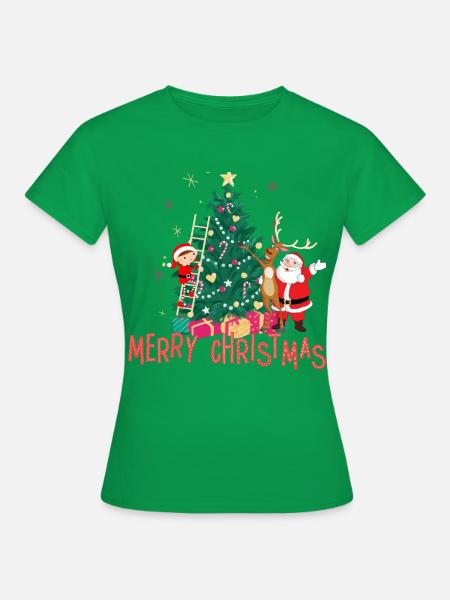 Christmas tree - Frauen T-Shirt - Kelly Green