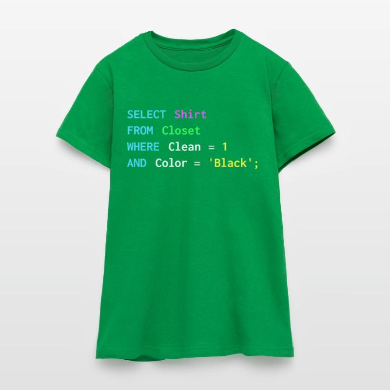 Lustiges SQL-Design für SQL-Programmierer, DBA, Frauen T-Shirt