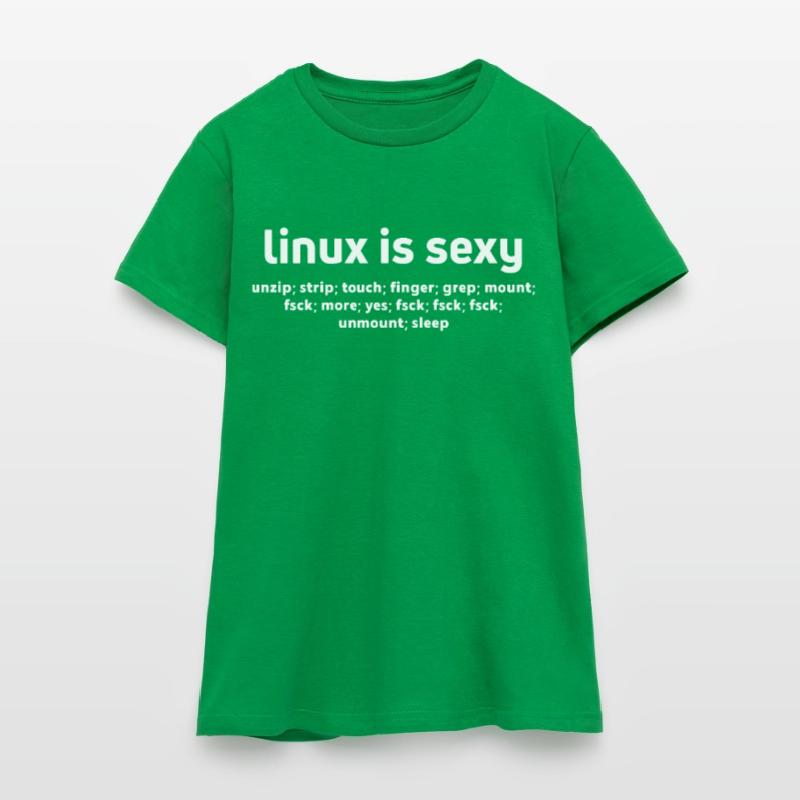 Linux Funny Commands Fsck Unmount Linux Users Women's T-Shirt