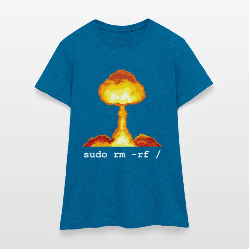 Linux Funny Linux Command Sudo RM RF pour Homme T-shirt Femme
