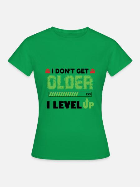 I level up - Frauen T-Shirt - Kelly Green