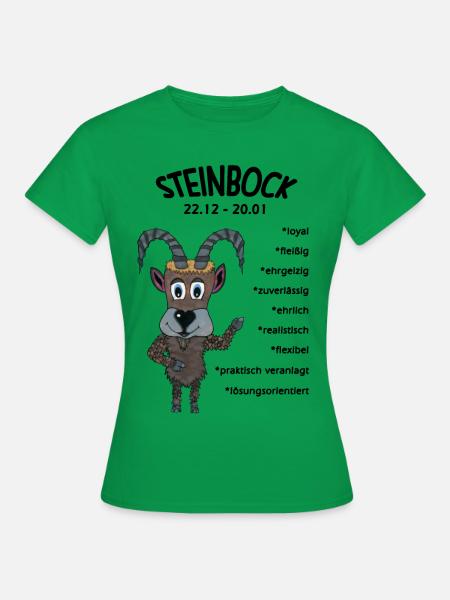 Sternzeichen Steinbock - Frauen T-Shirt - Kelly Green