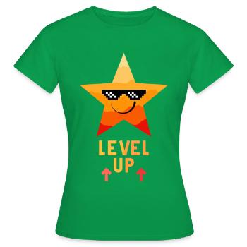 Tenue de joueur Passez au niveau supérieur - T-shirt Femme - vert - Devant - AI Model Female 172 dark (172cm)
