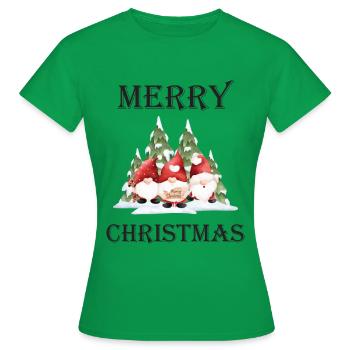 Joyeux Noël Gnome - T-shirt Femme - vert - Devant - AI Model Female 172 dark (172cm)