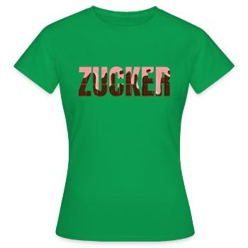 Zucker - Frauen T-Shirt - Kelly Green - Vorne - AI Model Female 172 dark (172cm)
