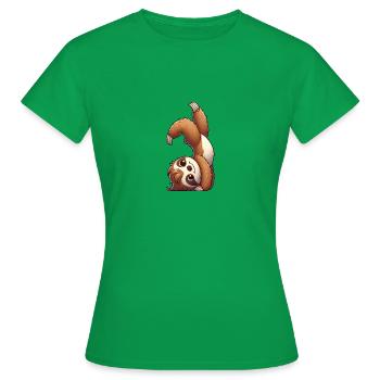 Faltirer Handstand Salto sportliches Workout - Frauen T-Shirt - Kelly Green - Vorne - AI Model Female 172 dark (172cm)