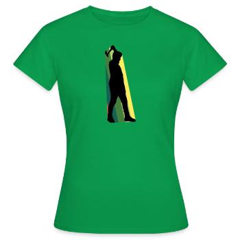 Hache double hache - T-shirt Femme - vert - Devant - AI Model Female 172 dark (172cm)
