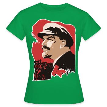 LENIN - Frauen T-Shirt - Kelly Green - Vorne - AI Model Female 172 dark (172cm)