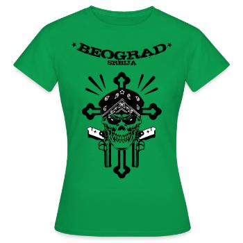 Belgrad - Frauen T-Shirt - Kelly Green - Vorne - AI Model Female 172 dark (172cm)