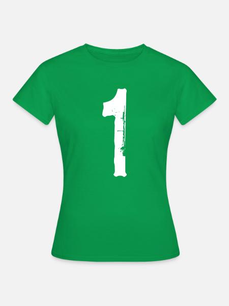 Nummer 1! - Frauen T-Shirt - Kelly Green