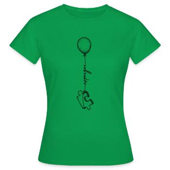 Asperger symbol - Frauen T-Shirt - Kelly Green - Vorne - AI Model Female 172 dark (172cm)