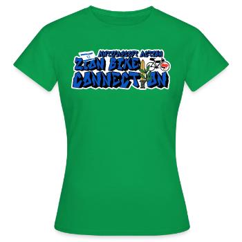 Zion Bike Connection - Frauen T-Shirt - Kelly Green - Vorne - AI Model Female 172 dark (172cm)