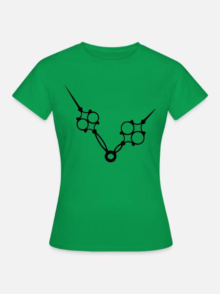 Uhrenzeiger - Frauen T-Shirt - Kelly Green