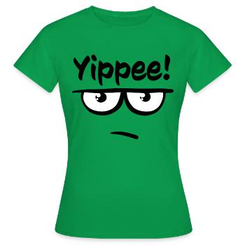 Hurra! - Frauen T-Shirt - Kelly Green - Vorne - AI Model Female 172 dark (172cm)