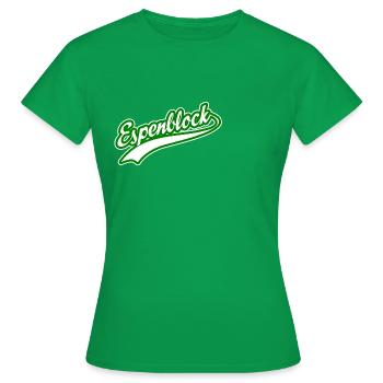 Curva Svizzera – Leidenschaft in Farben - Frauen T-Shirt - Kelly Green - Vorne - AI Model Female 172 dark (172cm)