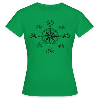 Bikes - Frauen T-Shirt - Kelly Green - Vorne - AI Model Female 172 dark (172cm)