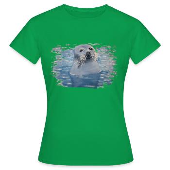 Phoque phoque - T-shirt Femme - vert - Devant - AI Model Female 172 dark (172cm)