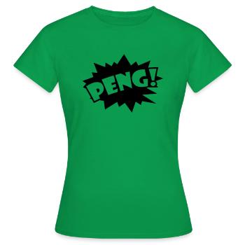 Peng! - Frauen T-Shirt - Kelly Green - Vorne - AI Model Female 172 dark (172cm)