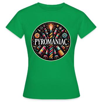 Pyrotechnie Feu d’artifice Feu d’artifice Nouvel An - T-shirt Femme - vert - Devant - AI Model Female 172 dark (172cm)