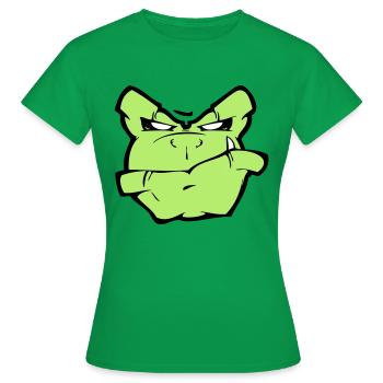Gorilla Monster - T-shirt Femme - vert - Devant - AI Model Female 172 dark (172cm)