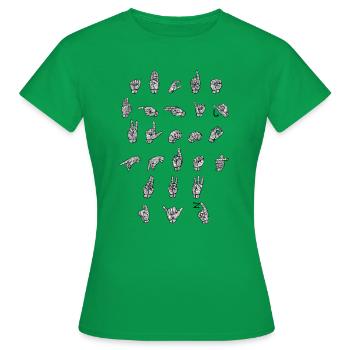 Modèle ABC - DGS Streetwear - T-shirt Femme - vert - Devant - AI Model Female 172 dark (172cm)
