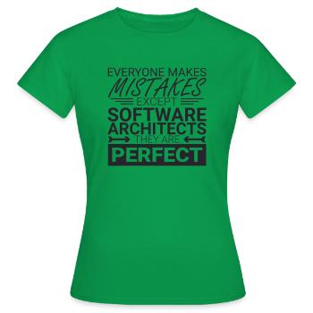 « Architecte logiciel perfect | Architecture logicielle » - T-shirt Femme - vert - Devant - AI Model Female 172 dark (172cm)