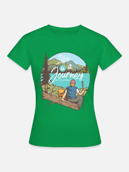 Die Reise - Dame-T-shirt - kelly grøn