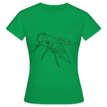 Mouche mouche mouche - T-shirt Femme - vert - Devant - AI Model Female 172 dark (172cm)