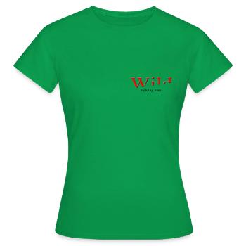 Wild building man - Frauen T-Shirt - Kelly Green - Vorne - AI Model Female 172 dark (172cm)