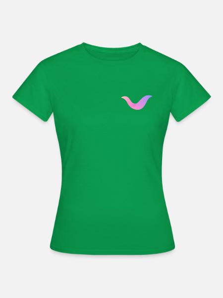 Gradient Swoosh-Nebel - Frauen T-Shirt - Kelly Green