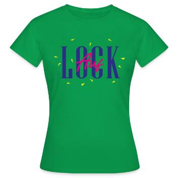 Auf Lock - Frauen T-Shirt - Kelly Green - Vorne - AI Model Female 172 dark (172cm)