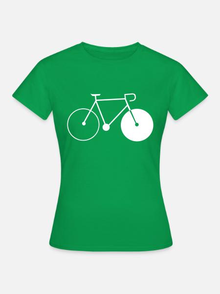 bike fixie fahrrad cycling sommer radsport rad - Frauen T-Shirt - Kelly Green