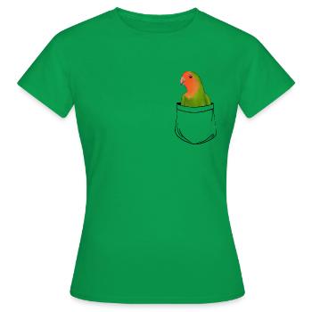 tourtereaux de poche - T-shirt Femme - vert - Devant - AI Model Female 172 dark (172cm)