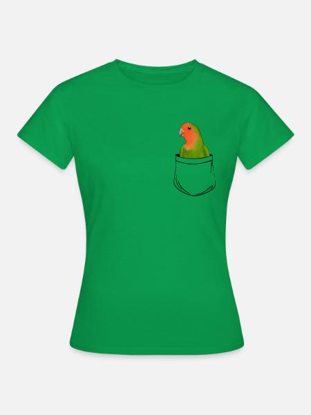 Taschen-Turteltauben - Frauen T-Shirt - Kelly Green