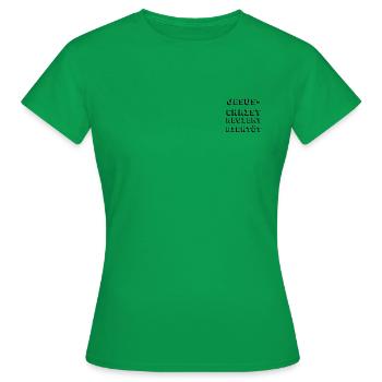 Jesus Christ returns soon - Women's T-Shirt - kelly green - Front - AI Model Female 172 dark (172cm)