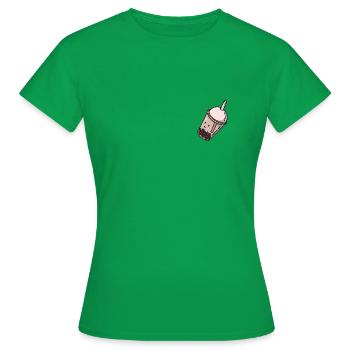 Bubble Tea Love - Frauen T-Shirt - Kelly Green - Vorne - AI Model Female 172 dark (172cm)