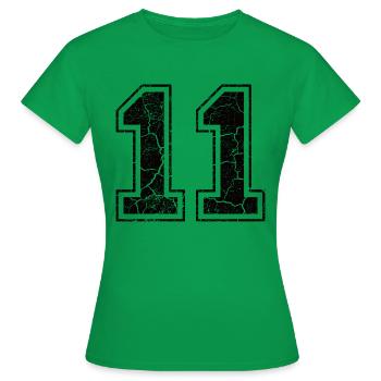 Paie 11 in Used Look - T-shirt Femme - vert - Devant - AI Model Female 172 dark (172cm)