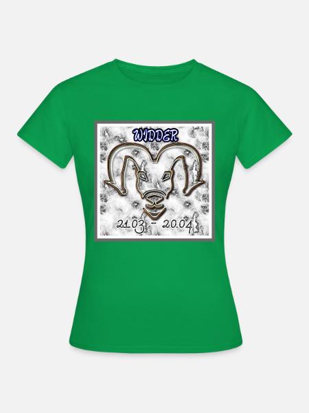 Sternzeichen Widder - Abbild - 2023 - Frauen T-Shirt - Kelly Green
