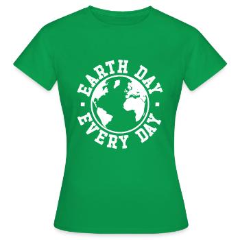 Jour de la Terre Tous les jours - T-shirt Femme - vert - Devant - AI Model Female 172 dark (172cm)