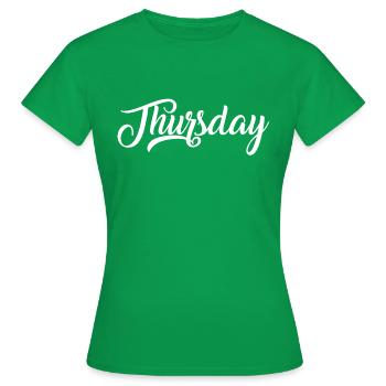 Thursday - Jeudi - T-shirt Femme - vert - Devant - AI Model Female 172 dark (172cm)