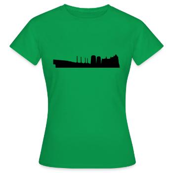 Wolfsburg Skyline - Women's T-Shirt - kelly green - Front - AI Model Female 172 dark (172cm)