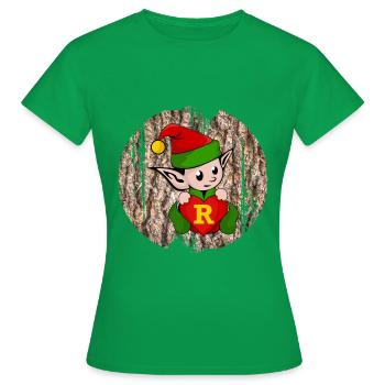 onze r - T-shirt Femme - vert - Devant - AI Model Female 172 dark (172cm)