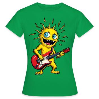 Monstre de musique jaune n° 3 - T-shirt Femme - vert - Devant - AI Model Female 172 dark (172cm)