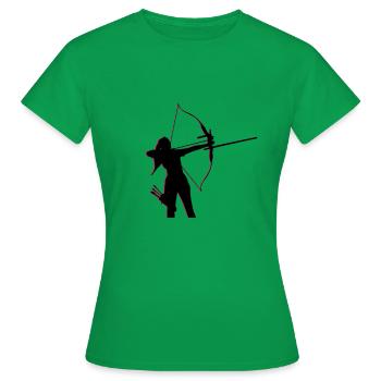 Archer 3D Archery Women Archery - Women's T-Shirt - kelly green - Front - AI Model Female 172 dark (172cm)