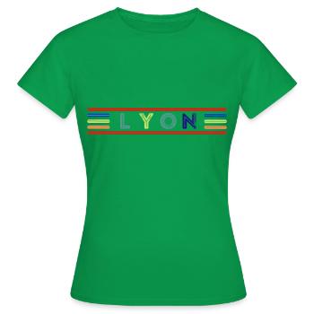 LYON - Frauen T-Shirt - Kelly Green - Vorne - AI Model Female 172 dark (172cm)