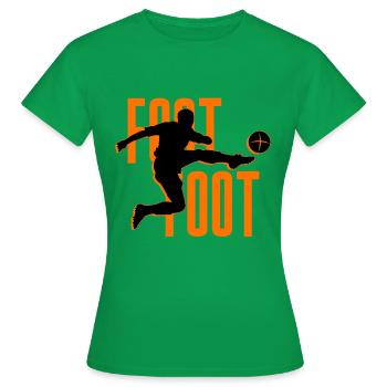 Foot Foot - T-shirt Femme - vert - Devant - AI Model Female 172 dark (172cm)