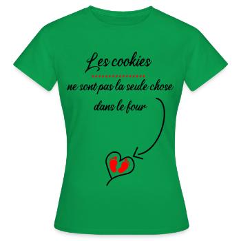 Announce pregnancy - Women's T-Shirt - kelly green - Front - AI Model Female 172 dark (172cm)