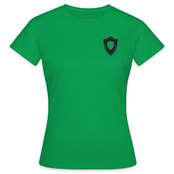 logo shield - Frauen T-Shirt - Kelly Green - Vorne - AI Model Female 172 dark (172cm)