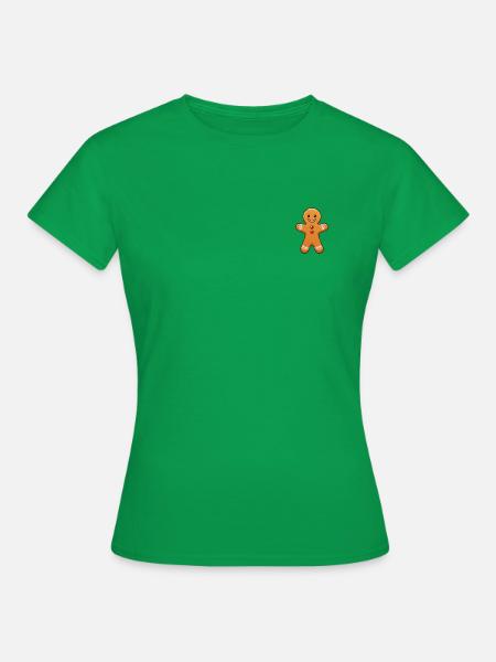 Lebkuchenmann - Frauen T-Shirt - Kelly Green