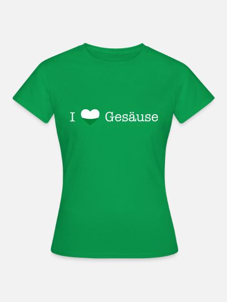 Steiermark Herz Gesäuse weiß - Frauen T-Shirt - Kelly Green